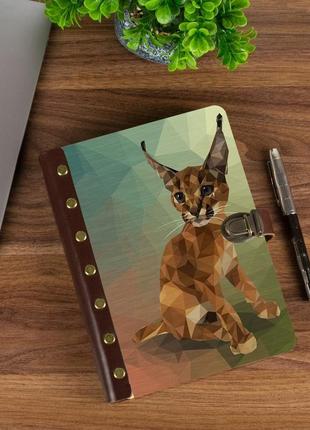 Дерев’яний щоденник з кольоровим друком на обкладинці