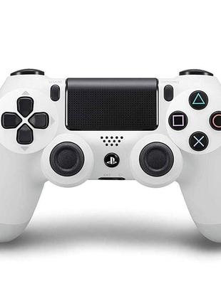 Беспроводной геймпад play station dualshock 4 wireless bluetooth джойстик для приставки ps4 white белый