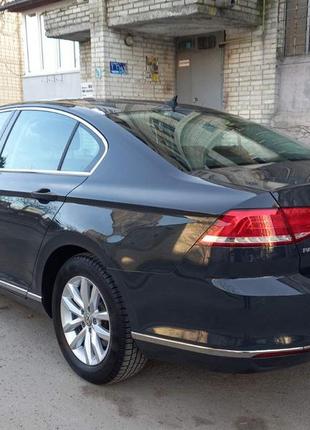 Накладка на торец заднего бампера sd/sw (3 шт, нерж) omsaline - итальянская нержавейка для volkswagen passat