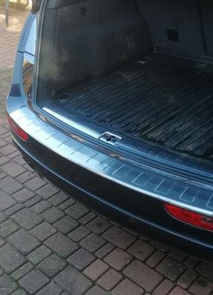 Накладка на задний бампер omsaline (нерж.) для ауди q5 2008-2017 гг