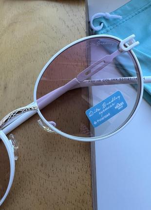 Фирменные солнцезащитные круглые очки rita bradley polarized rb81482 фото