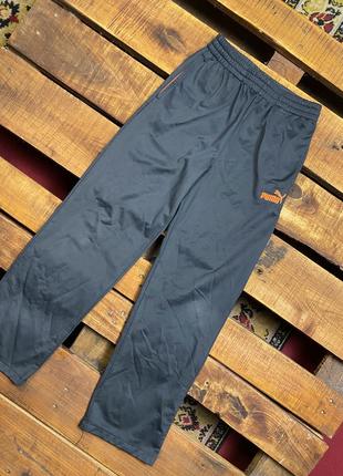 Дитячі спортивні штани (брюки) puma (пума 10 років 140 см ідеал оригінал сіро-помаранчеві)