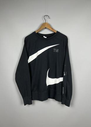 Nike swoosh big logo свитшот