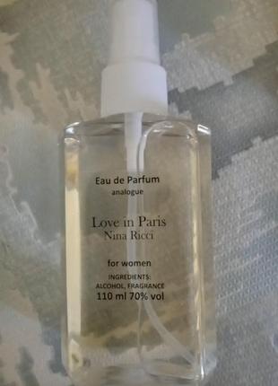 Парфюмерная вода love in paris nina ricci