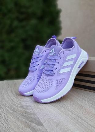 Кроссовки adidas cloudfoom сиреневые3 фото