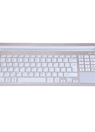 Бездротова клавіатура  vhg b021 wireless keyboard + touchpad, gold-white