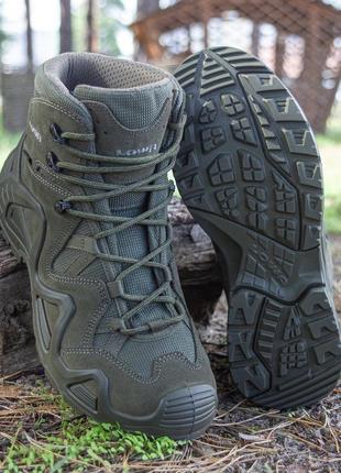 Тактичні черевики lowa zephyr gtx mid tf ranger green7 фото