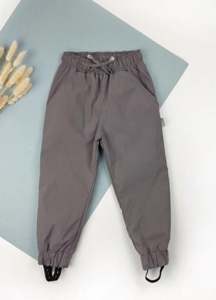Непромокаемые брюки из плащевки без утепления