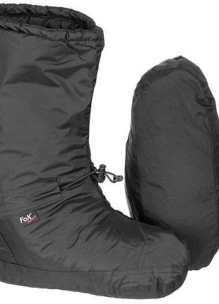 Зимние мягкие ботинки fox outdoor «polar» bivouac shoes black