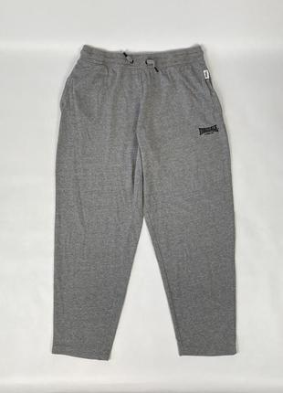 Легенькі спортивні штани lonsdale london великого розміру xxl оригінал сірі бавовняні прямі спортивки брюки1 фото