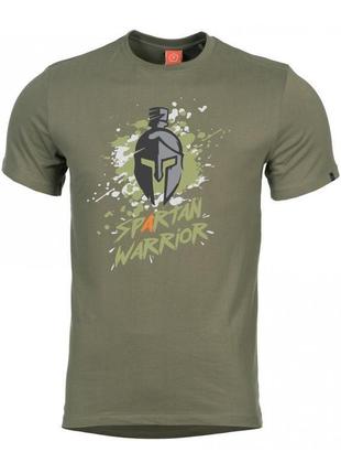 Футболка pentagon ageron «spartan warrior» olive green1 фото