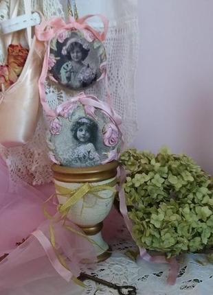 Декоративный подвес, декупаж девочки