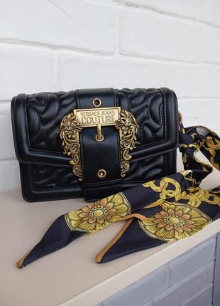 😍черная стильная сумочка лимитированная коллекция versace