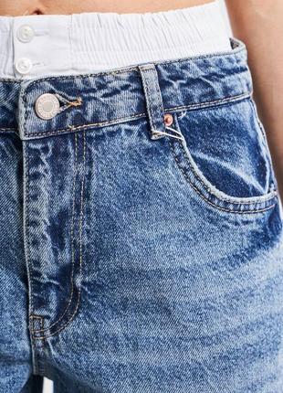 Супер новинка! джинсы wide leg  its basic  с двойным поясом , турция4 фото