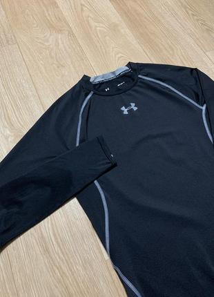 Under armour center logo compression кофта компрессионная лонгслив3 фото