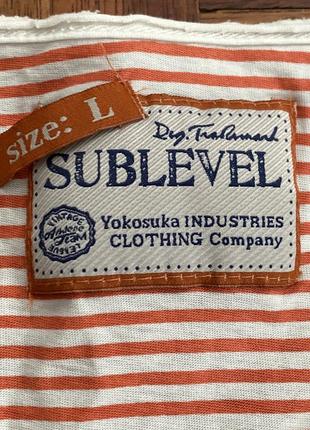 Новая мужская футболка sublevel vintage yokosuka industries clothing company l2 фото