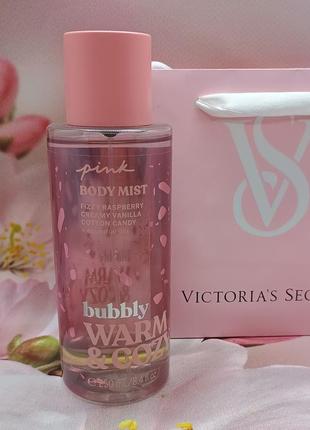 Парфюмированный мист warm &amp; cozy bubbly pink victoria’s secret.