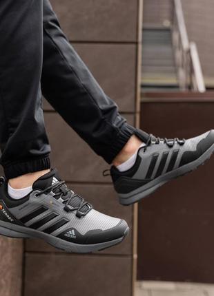 Мужские демисезонные кроссовки в стиле adidas terrex light gtx grey black адидас терекс гортекс весенние серые 41-46 ripstop gore-tex5 фото