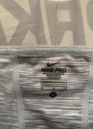 Nike pro 3/4 компрессионные треки (термошорты, термоштаны)4 фото