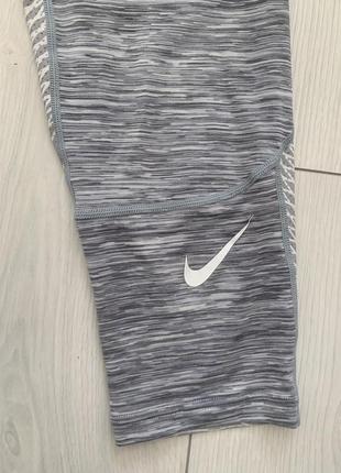 Nike pro 3/4 компрессионные треки (термошорты, термоштаны)8 фото