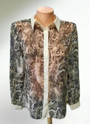 Блуза в змеиный принт