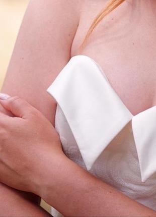 Весільна сукня/сукня молочна/бежева/сукня на випускний.3 фото