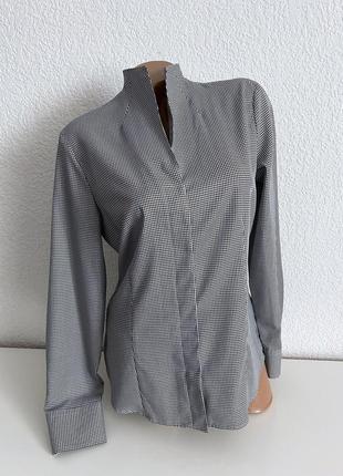 Сорочка блуза eterna принт гусяча лапка