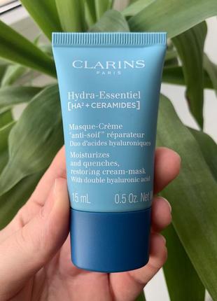 Маска clarins hydra-essentiel ha2+ ceramides restoring cream-mask