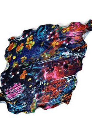 Плиссированный платок с растительным принтом