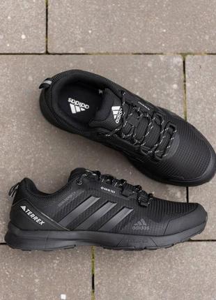 Чоловічі весняні кросівки в стилі adidas terrex light gtx black адідас терекс гортекс демісезонні чорні 41-46 ripstop gore-tex