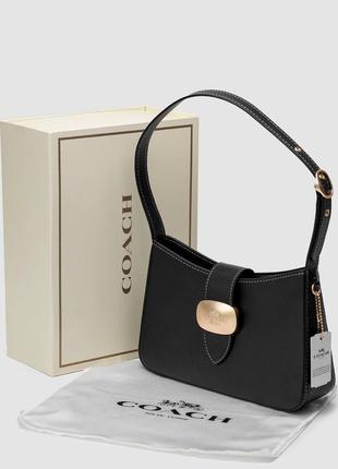 Сумочка чорна жіноча💎 coach eliza shoulder bag in black