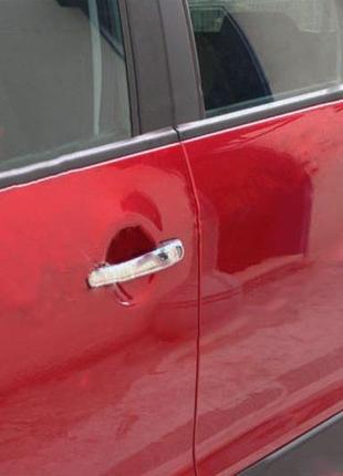 Накладки на ручки (4 шт, нерж.) carmos - турецкая сталь для citroen c-3 picasso 2010-2017 гг