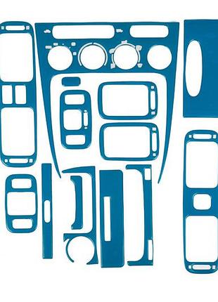 Накладки на панель 2000-2002 (синій колір) для toyota corolla років