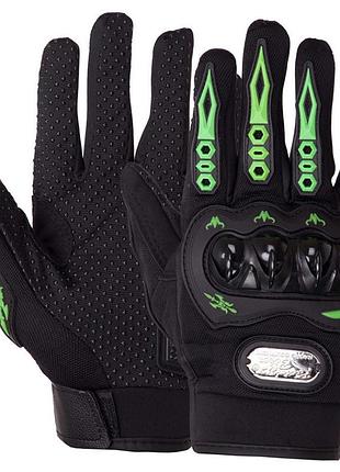 Мотоперчатки sc-06 l черно-зеленый (07508061), fdso