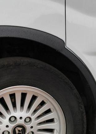 Накладки на колесные арки (4 шт, черные) 2001-2007, черный металл для opel vivaro
