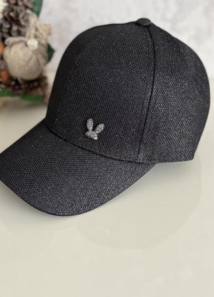 Бейсболка chao bai люрекс зайчик стрази