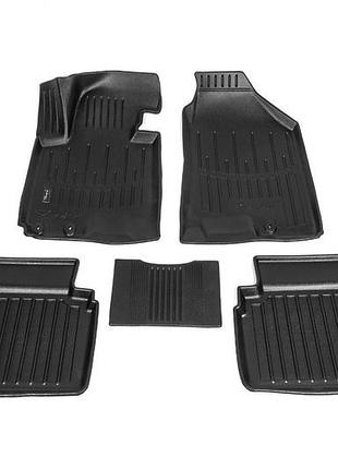 Коврики stingray 3d (5 шт, полиуретан) для kia sportage 2010-2015 гг