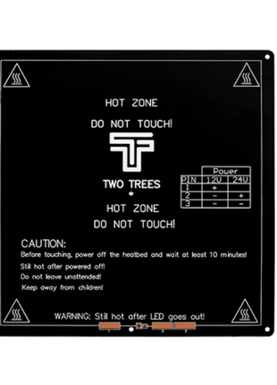Гарячий стіл для 3d-принтера, mk3alu 220*220*3мм, 12-24 в