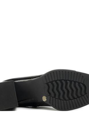 Ботильйони жіночі демісезонні чорні фактурні 1775б