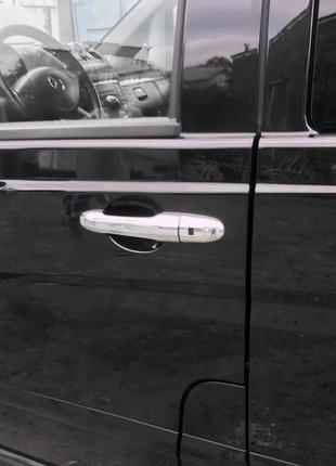 Накладки на ручки (нерж) 4 шт, carmos - турецкая сталь для mercedes viano 2004-2015 гг