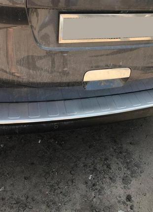 Накладка на задний бампер omsaline (нерж) короткая/средняя базы для citroen spacetourer 2017-2024 гг