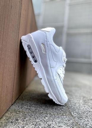 Nike air max 90 white3 фото