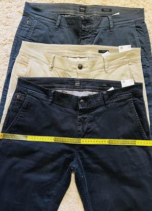 Джинсы, штаны, чиносы hugo boss оригинал бренд оригинальные брюки размер 36/32, 36/34 на размер l, xl на 50,524 фото