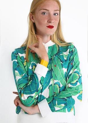 Кожаный браслет желтого цвета от мастерской wild