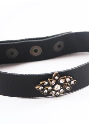 Кожаный чокер от мастерской wild
