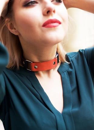 Шкіряний чокер від майстерні wild