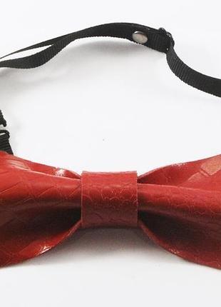 Кожаный галстук-бабочка от мастерской wild
