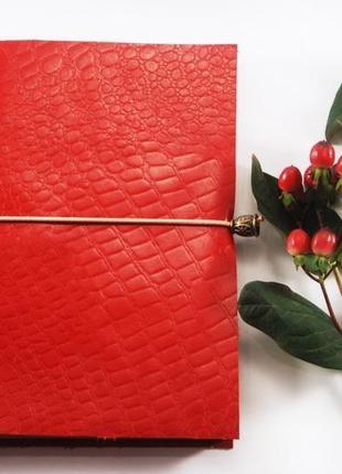 Блокнот в кожаной обложке от мастерской wild