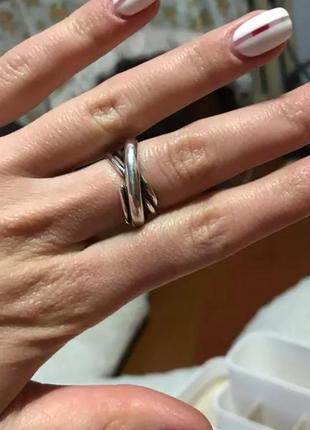 Мегастильное серебряное кольцо срібна каблучка s9255 фото
