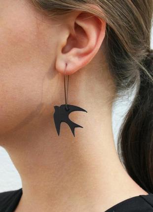 Шкіряні сережки від майстерні wild